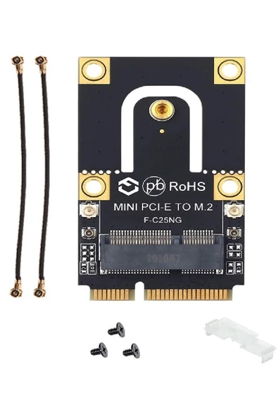 Alfais 5088 Mini Pci-e Express To M.2 Ngff Wifi Wireless Bluetooth Çevirici Dönüştürücü Kart ürün görseli 1