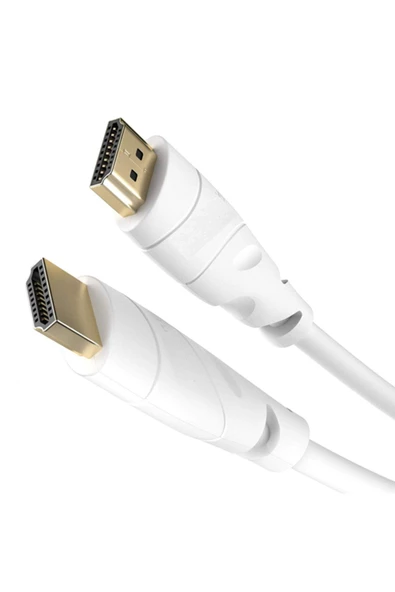 Zilevo Hdmi Kablo 3m Metre V1.4 2160p Full Hd Beyaz Lcd Pc Laptop Ps3 3d ürün görseli 1