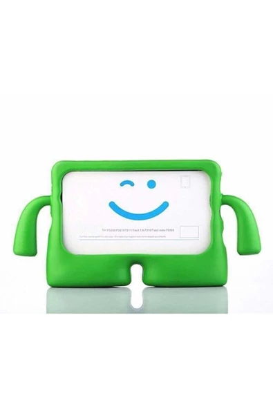 Ipad Pro 11 Uyumlu 2018/2020/2021 Kılıf Yumuşak Standlı Silikon Kids Çocuk Kılıfı  YEŞİL ürün görseli 1