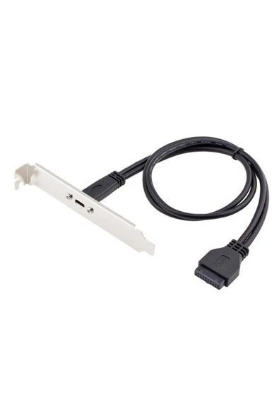 Zilevo Type C 19-20 Pin Dişi to Usb 3.0 Anakart Panel Pci Çevirici Kablosu ürün görseli 1