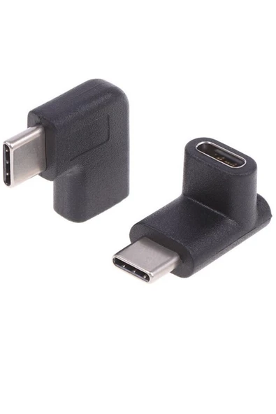 Zilevo Type C Dişi Erkek 90 Derece Dirsek 2in1 Çevirici Dönüştürücü Adaptör ürün görseli 1