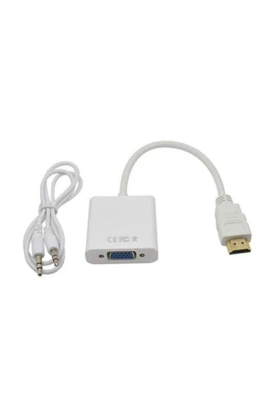 Eye Hdmi To Vga Kablo Çevirici Dönüştürücü Ses Destekli Hdmı ürün görseli 1