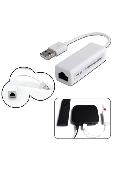 BASTORE Usb Ethernet Kartı Apple Macbook Uyumlu Usb 2.0 - Resim 4
