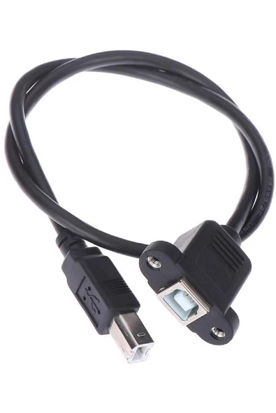 Zilevo Usb Printer Yazıcı Panel Tipi Vida Girişli Bağlantı Kablosu 50cm ürün görseli 1