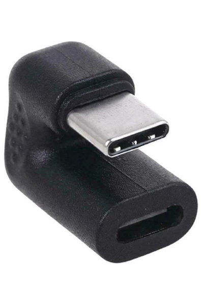 Alfais 5096 Type C To Type C Dişi Erkek 180 Derece Dirsek Çevirici Dönüştürücü Adaptör ürün görseli 1