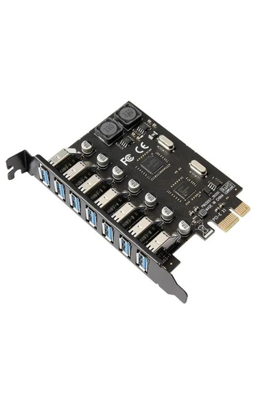 Zilevo 7 Port Usb 3.0 Pci-e Express Kart Hub Çoklayıcı Çoğaltıcı ürün görseli 1