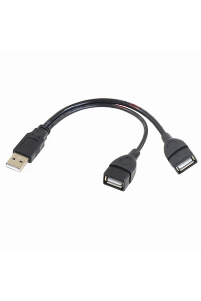 Zilevo Usb A Erkek To 2 Usb A Dişi Kablo - Panel Tipi - 50cm ürün görseli 1