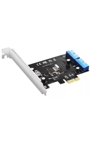 Alfais 4817 Pci Express Usb 3.0 2 Port 19 20 Pin Çoklayıcı Kart ürün görseli 1