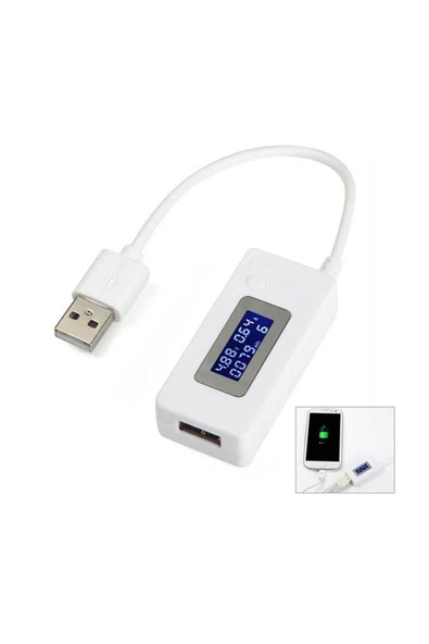 Zilevo Usb Voltmetre Ampermetre Test Cihazı - Dijital Led Göstergeli Usb Volt Amper Ölçer ürün görseli 1