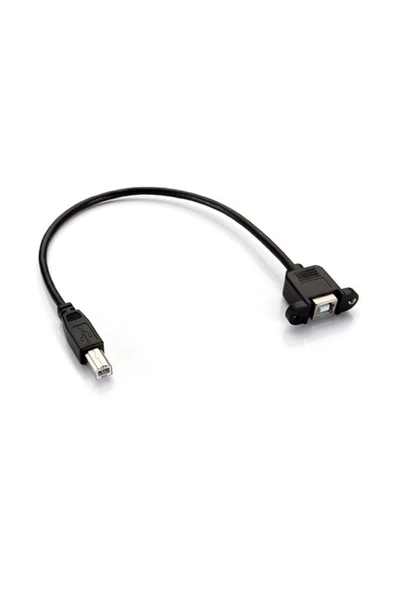 Zilevo Usb B Erkek To Usb B Dişi Uzatma Kablosu - Panel Tipi - 30cm ürün görseli 1