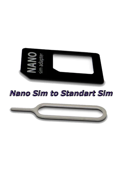 WOZLO Nano Sim Kart Adaptörü 2 Adet - Resim 2