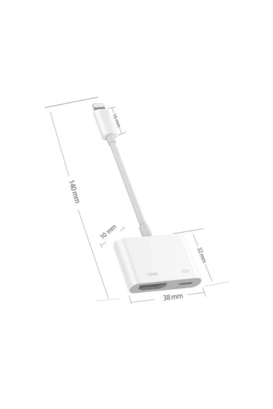 Wozlo Lightning To Hdmi Çevirici Adaptör - Resim 3