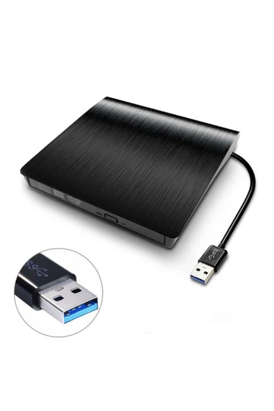 WOZLO Usb 3.0 Sata 12.7mm Dvd Rw Kutusu Optik Okuyucu Harici Dvd Writer Kutu Siyah (Ürün Sadece Kutudur) ürün görseli 1