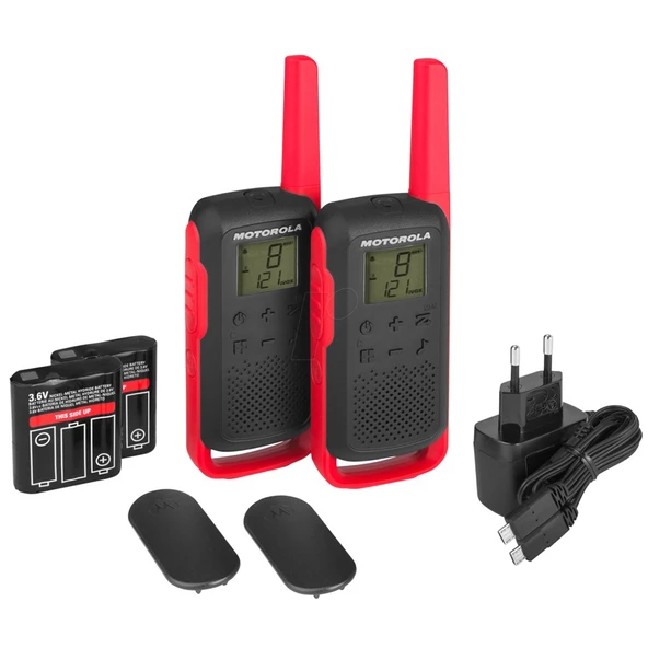 Motorola TLRK-T62 8 Km Siyah Pmr El Telsizi 2 li 8 Kanal Telsiz ürün görseli 1