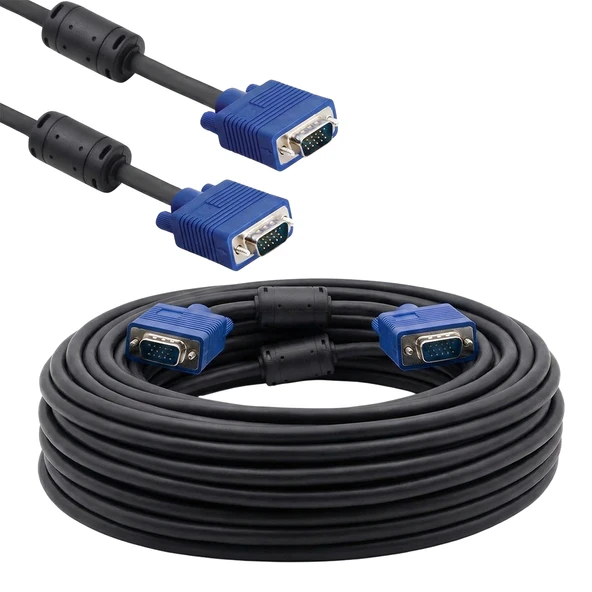 Ayt 15 Pin Erkek Erkek 40 Metre Vga Kablo İki Ucu Erkek Bilgisayar Monitör Vga Kablosu ürün görseli 1