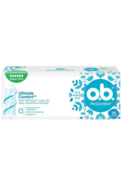 O.B. Pro Comfort Süper Plus Tampon 16 Adet ürün görseli 1