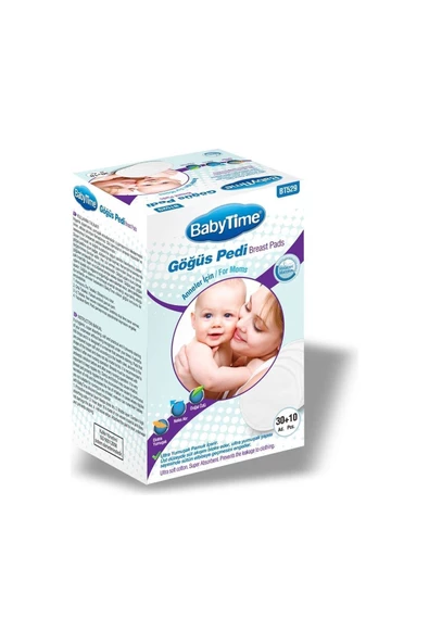BABYTİME Doğal Ekstra Yumuşak Göğüs Pedi 40'lı Bt529 ürün görseli 1