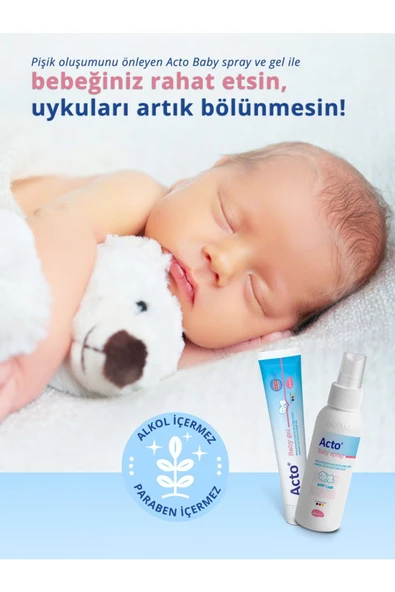 ACTO Baby Gel 50 Ml, Bebek Bezi Pişik Bakım Jeli ürün görseli 1