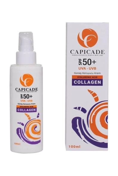 CAPİCADE Spf 50 Collagen 100ml Hyaluronic Acid ürün görseli 1