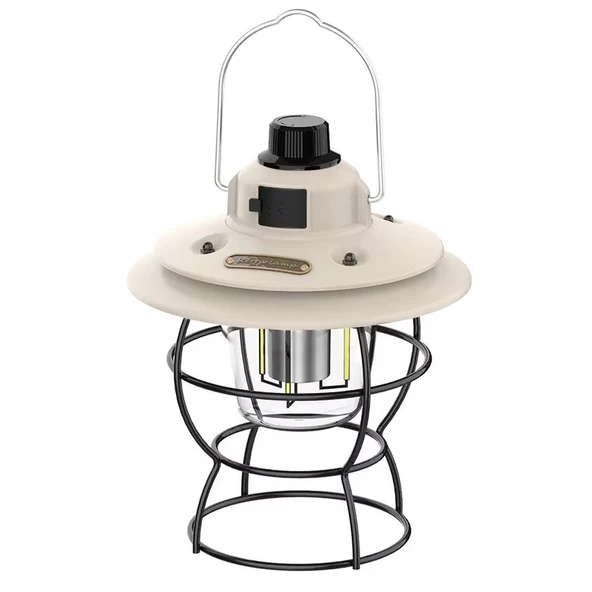 Ayt Powermaster PM-16042 Retro Led Şarjlı 3 Işık Modlu Aydınlatma Feneri Kamp Lambası Aydınlatma ürün görseli 1