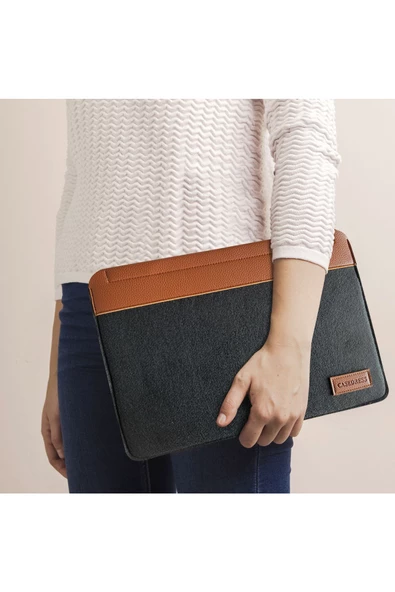 Nondress  Casedress Siyah Mıknatıslı Keçe Laptop Ve Evrak Çantası 15.6 Inç ürün görseli 1