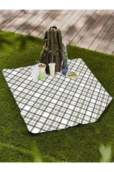 Nondress  Outdress Suya Dayanıklı Çok Amaçlı Piknik Örtüsü 150 X 150 Cm Karışık Desen ürün görseli 1