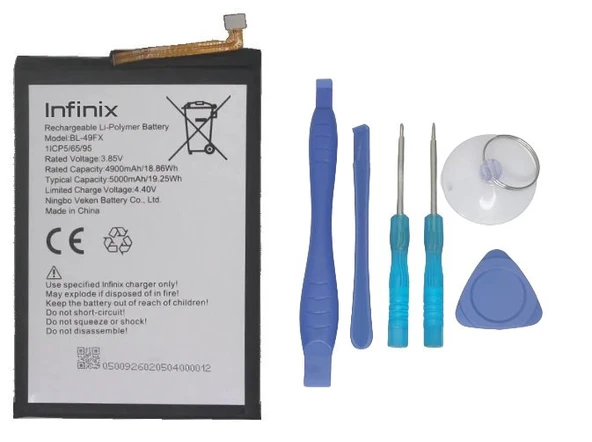 Infinix HOT 10 LITE Uyumlu Batarya Pil Sıfır Orijinal + TAMİR SETİ ürün görseli 1