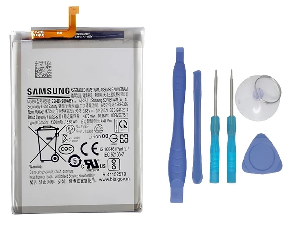 Samsung Galaxy NOTE 20 - SM-N980 Uyumlu Batarya Pil Sıfır Orijinal + TAMİR SETİ ürün görseli 1