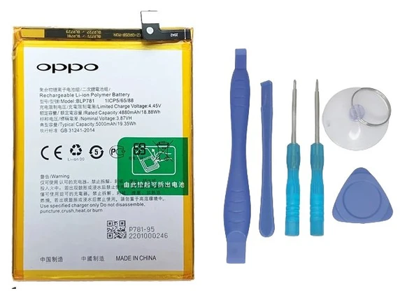 Oppo A91 - Blp781 -Uyumlu Batarya Pil Sıfır Orijinal + TAMİR SETİ ürün görseli 1