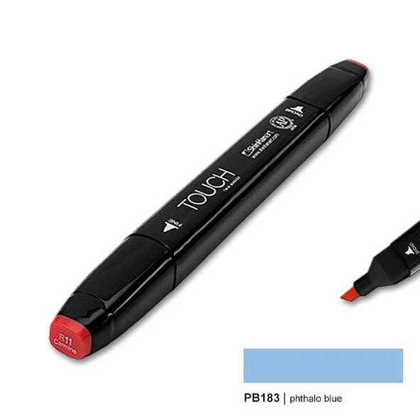 TOUCH TWIN MARKER PB183 PHTHALO BLUE ürün görseli 1