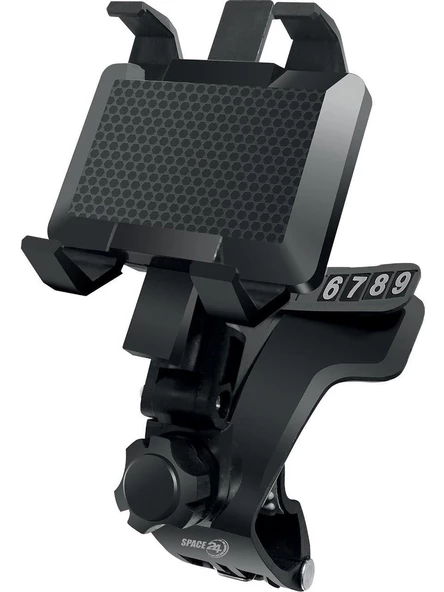 Space24 SP117 Numaratörlü 360 Derece Dönebilen Başlık Araç İçi Telefon Tutucu Siyah ürün görseli 1