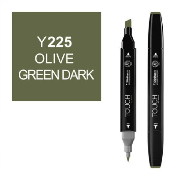 TOUCH TWIN MARKER Y225 OLIVE GREEN DARK ürün görseli 1