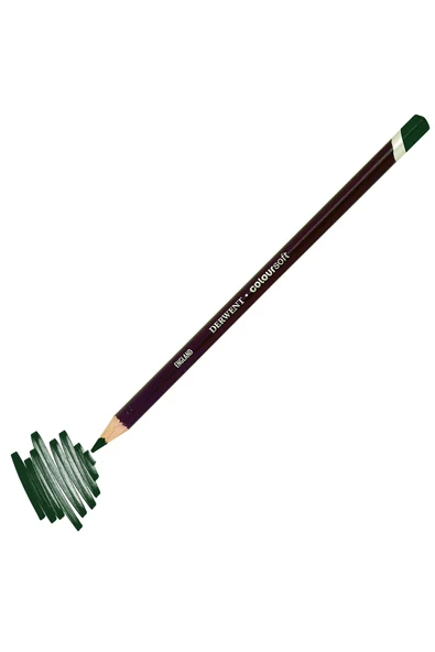 C410 Dark Green Derwent Coloursoft Kuru Boya Kalemi ürün görseli 1
