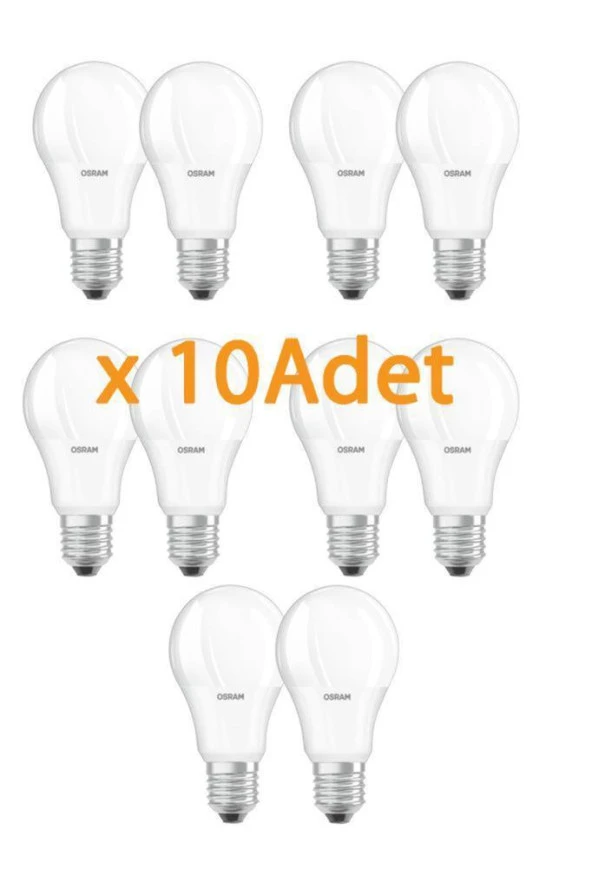 Osram 10W(75W) E27 Led Ampul 6500K Beyaz (10 Adet) ürün görseli 1