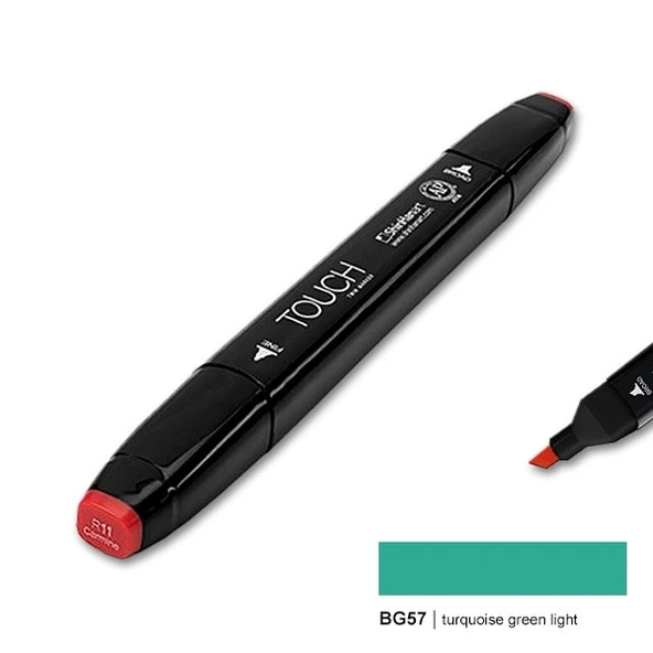 TOUCH TWIN MARKER BG57 TURQUOISE GREEN LIGHT ürün görseli 1