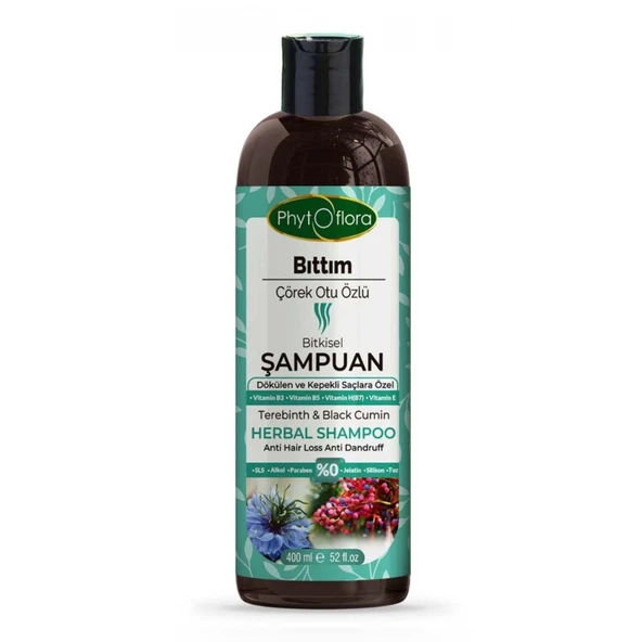Phytoflora Bıttım Çörek Otu Özlü Bitkisel Şampuan 400 Ml - Resim 2