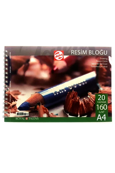 TALENS RESİM BLOĞU A4 - 160 GR - 20 YP - SPİRALLİ ürün görseli 1
