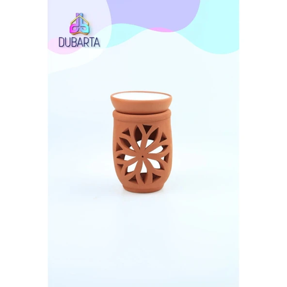 El Yapımı Lotus Toprak Buhurdanlık ürün görseli 1