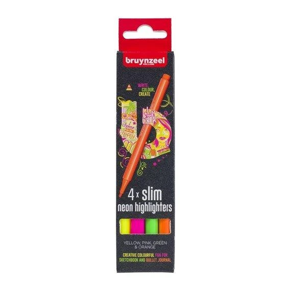 4XSLİM NEON HİGHLİGHTERS YELLOW/PİNK/GREEN/ORANGE ürün görseli 1
