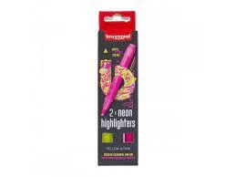 2X NEON HİGHLİGHTERS YELLOW/PİNK ürün görseli 1