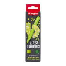 2X NEON HİGHLİGHTERS YELLOW/GREEN ürün görseli 1