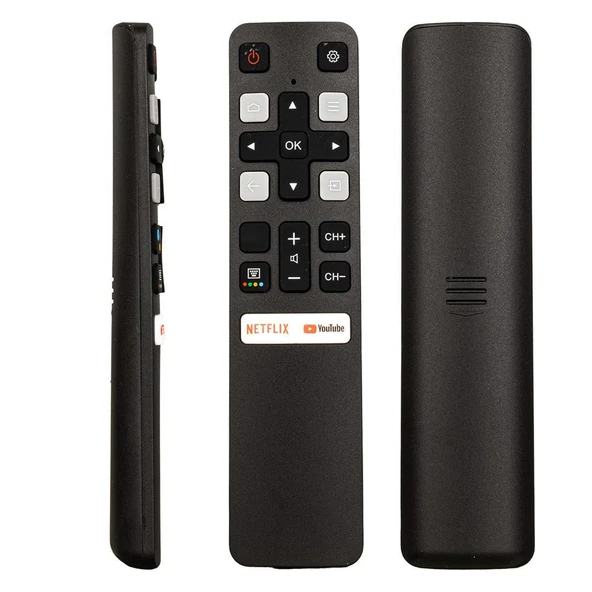 Ayt Tcl RC 802V FNR1 HTC120 RC25324 Netflix Youtube Tuşlu Ses Komutsuz Lcd Led Tv Kumanda ürün görseli 1