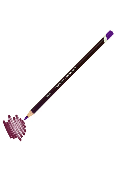 C240 Bright Purple Derwent Coloursoft Kuru Boya Kalemi ürün görseli 1