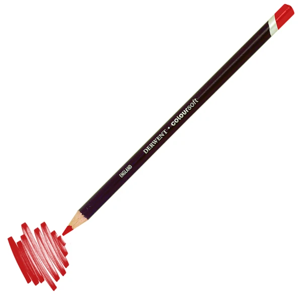 C100 Rose Derwent Coloursoft Kuru Boya Kalemi ürün görseli 1