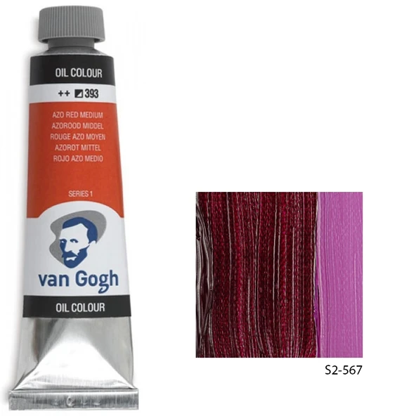 Talens Van Gogh Yağlı Boya 40ml Seri 2 567 Prem Red Violet ürün görseli 1