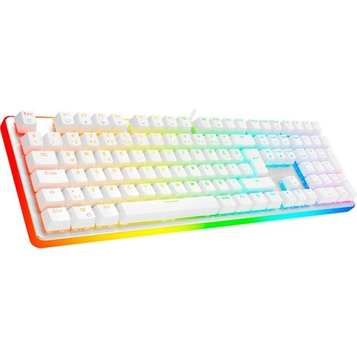 Gamebooster G918 Fire Storm RGB Blue Switch Beyaz Mekanik Gaming Klavye ürün görseli 1