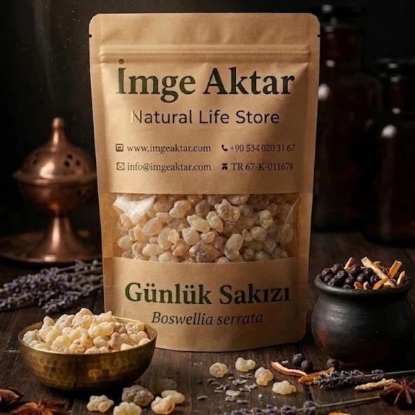 Günlük Sakızı - Akgünük Sakızı 100 gr (Boswellia Serrata) – Doğal Reçine ürün görseli 1