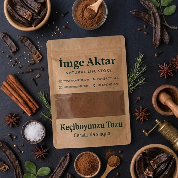 Keçiboynuzu Tozu Harnup Unu 100g ürün görseli 1
