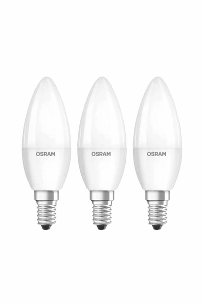 Osram Led Value 7W 2700K 1055lm E27 Duy Sarı Işık 3'lü Ampul ürün görseli 1
