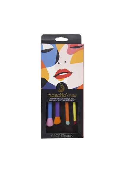 Nascita Secret Beauty 4 Lü Göz Makyaj Fırça Seti Kod 134 ürün görseli 1